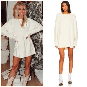 Show Me Your MuMu Cream Sweater Dress